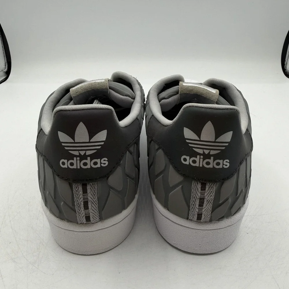 Adidas‎ Superstar Shoes Mens 11 Onix Grey Xeno Reflective Tech Sneakers D69367